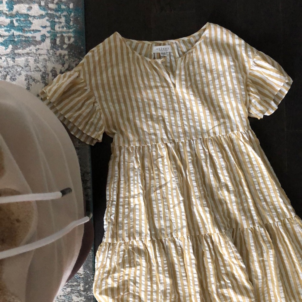 Tiered sz S bohemian mini dress by Velvet